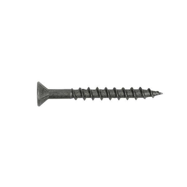 Flat Head Wood Screw, Phillips Drive, Hi-Low Thread, With Ribs