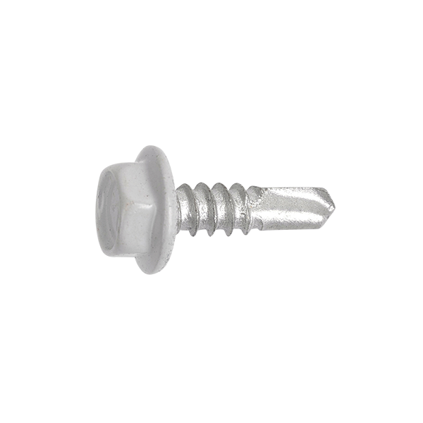 Hex Flange Head Self-Drilling Screw, Painted