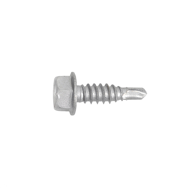 Hex Flange Head Self-Drilling Screw, Reduced Tail